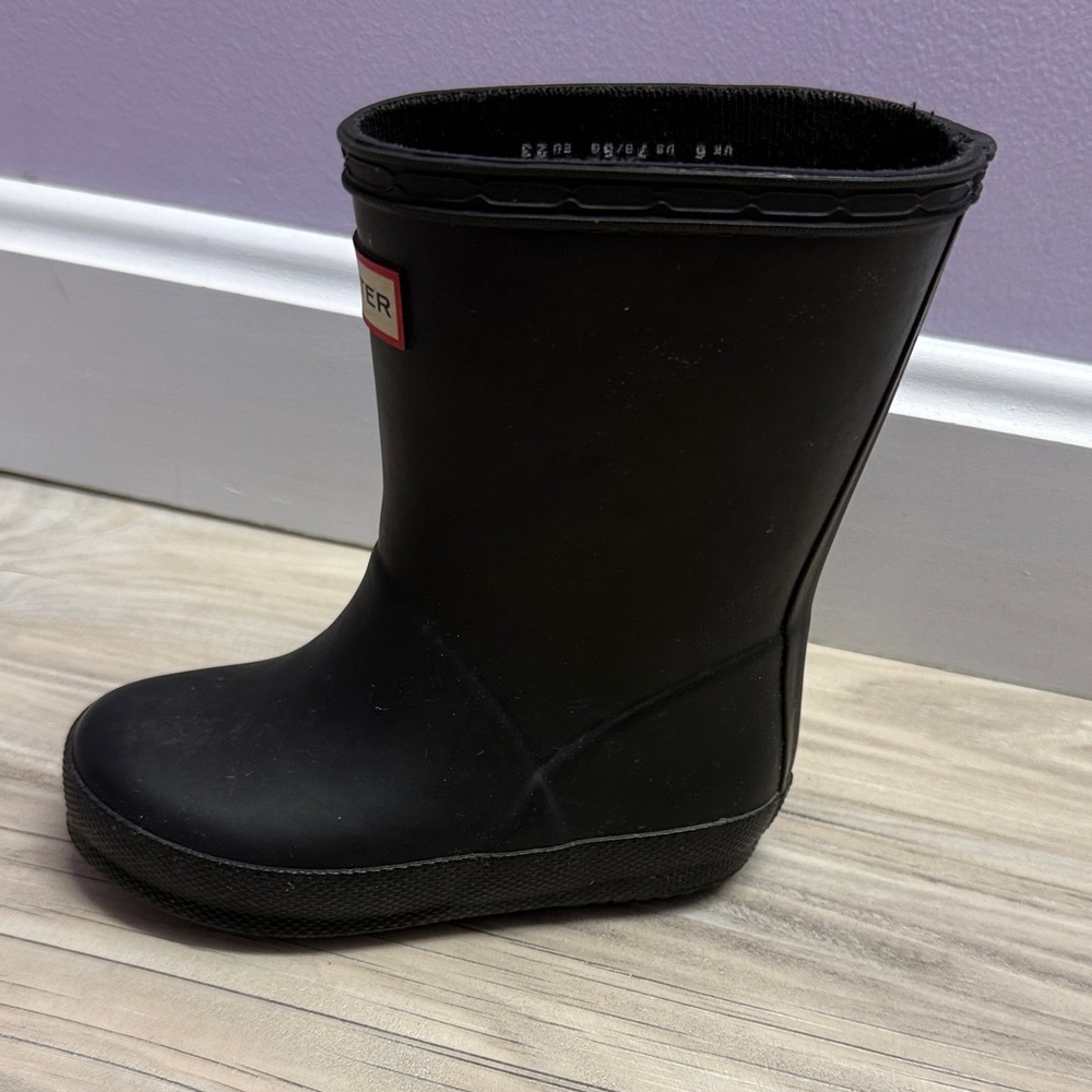 Hunter Kids Classic Black Rain Boots